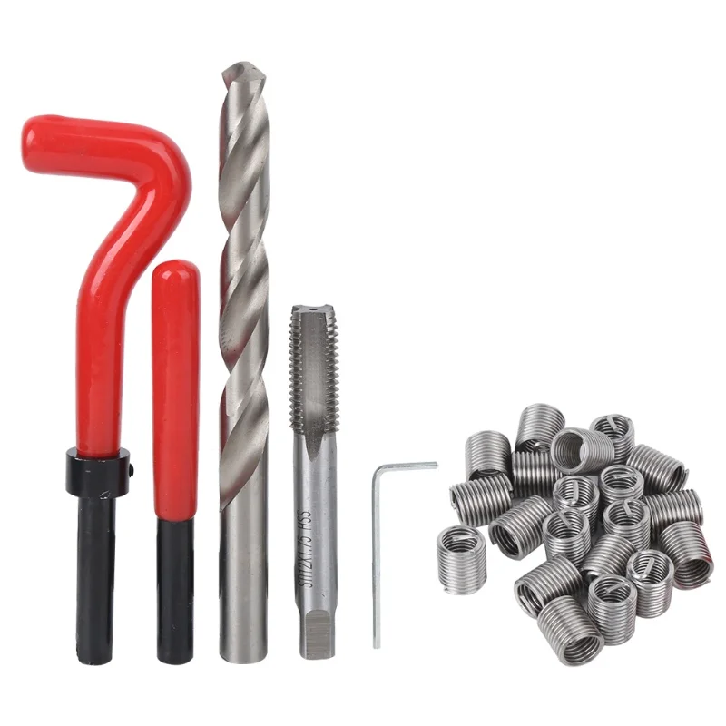 

25pcs M12 Thread Repair Kit Thread Tap Drill Bit Damaged Threads Repair Tools