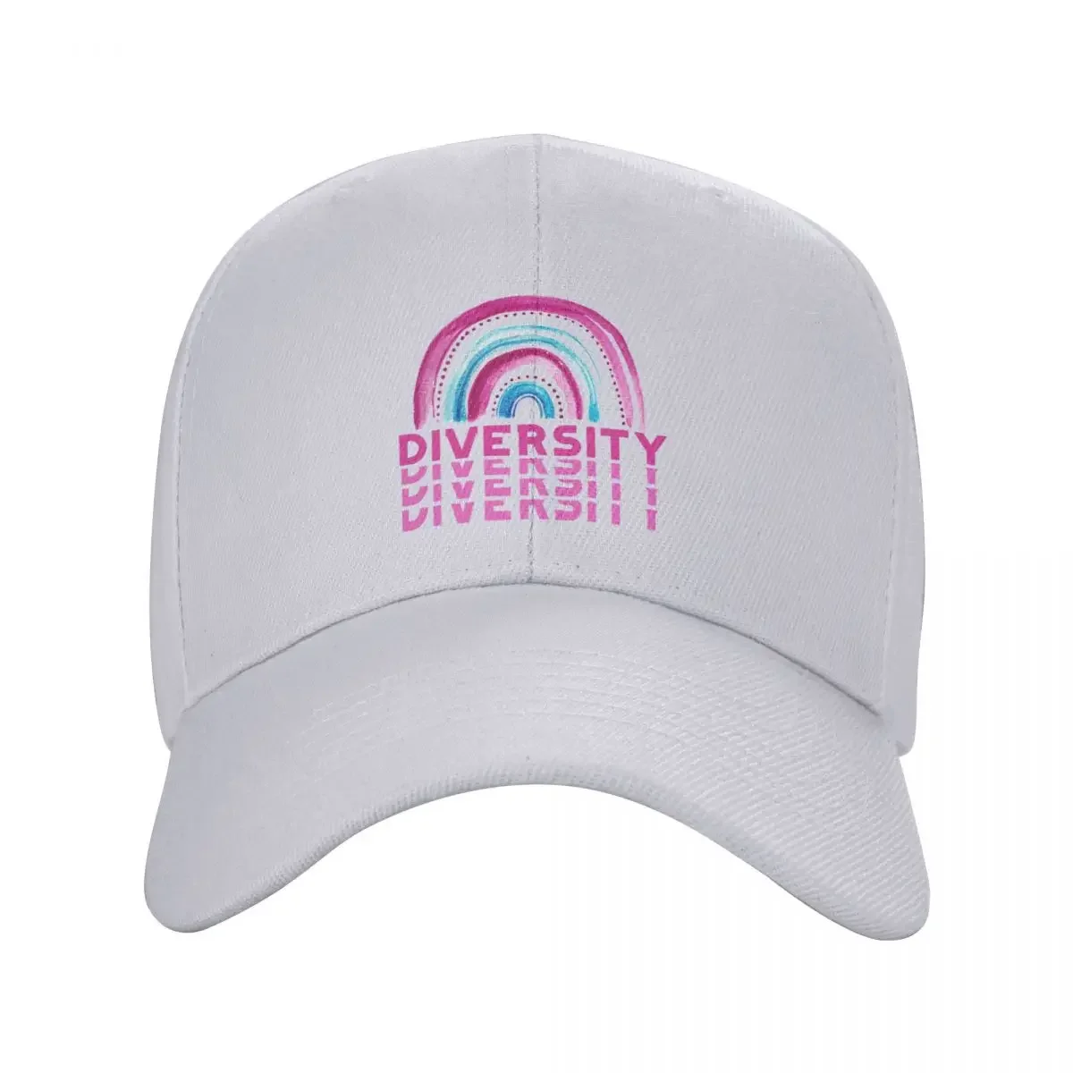 Diversity, Make Your Mark And See Where It Takes You Rainbow Dot Baseball Cap Visor Women's Hats For The Sun Men's