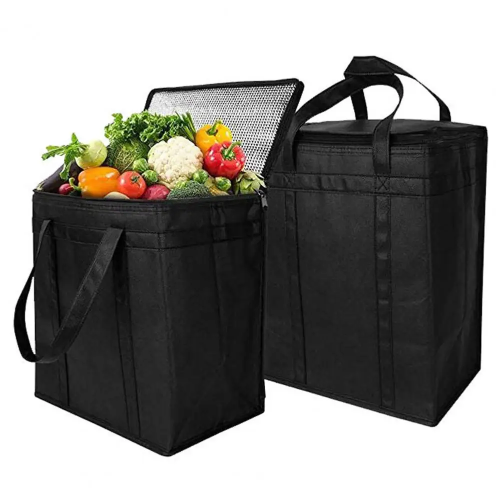 Easy to Grocery Bag Spacious Waterproof Insulated Bag for Picnic Food Delivery Collapsible Heavy Duty Portable Portable Thermal