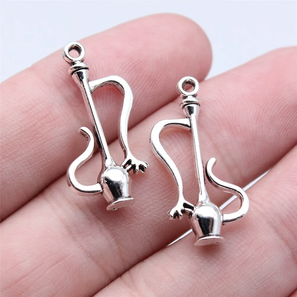 10pcs 13x27mm Antique Silver Color Wine Pot Charms Pendant DIY Jewelry Accessories Supplies