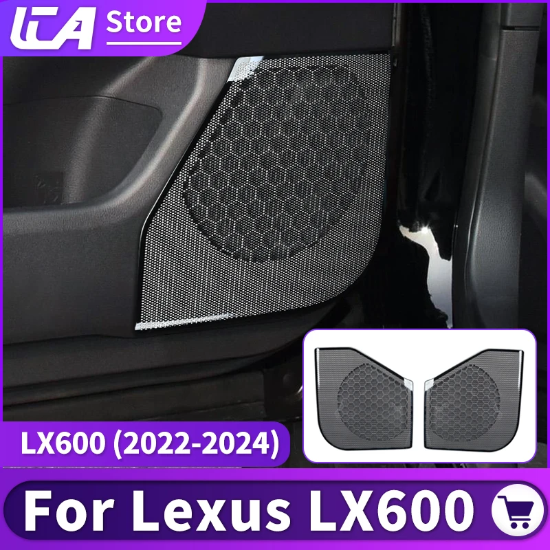 2021-2024 For Lexus 600 LX600 LX500d Interior Modification Accessories Car Door Audio Speaker Cover Decoration 2022 2023