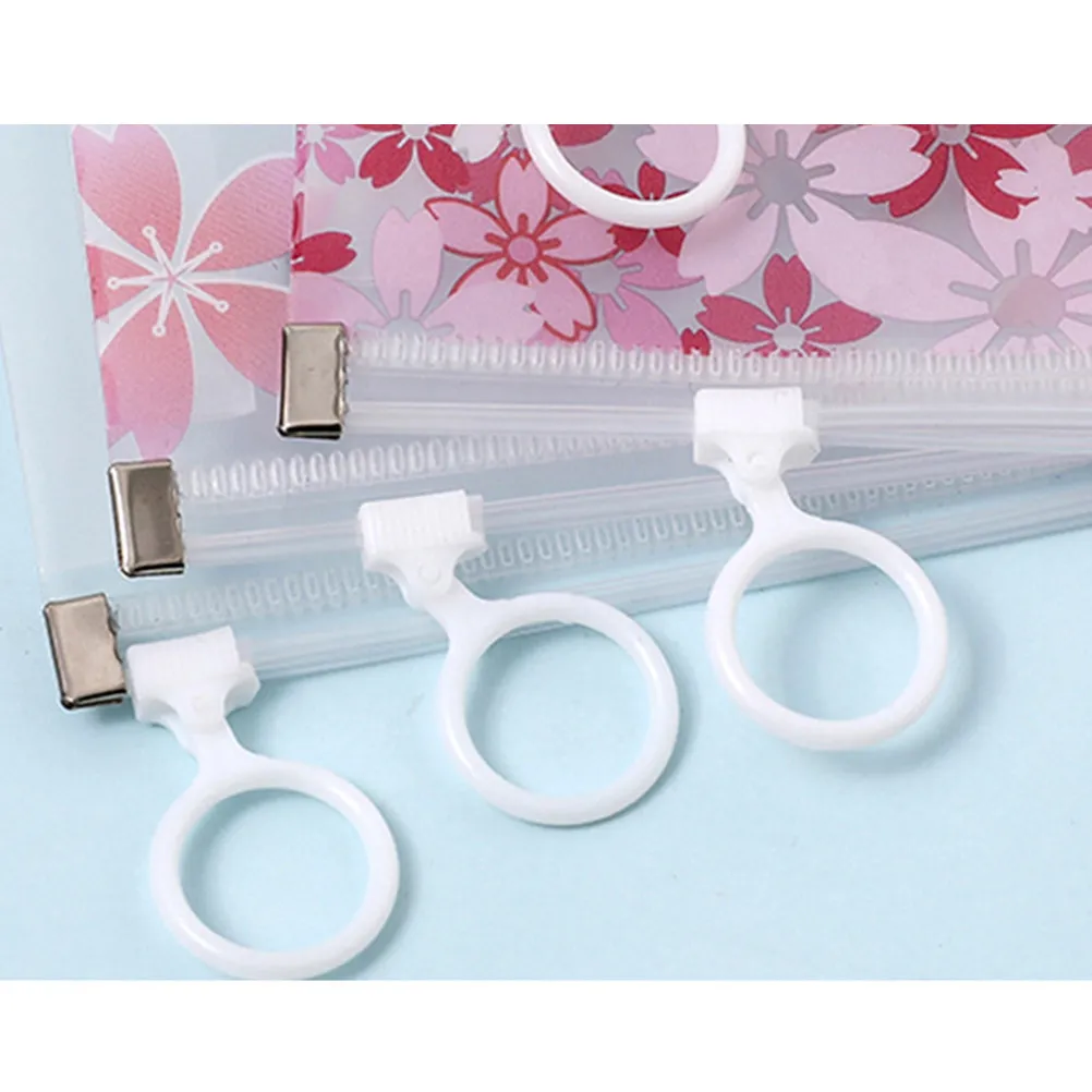 

1 Set Transparent Plastic Document Pouch Pink A4 Size Zip Pencil Bag Waterproof Stationery Organizer File Holder Office School