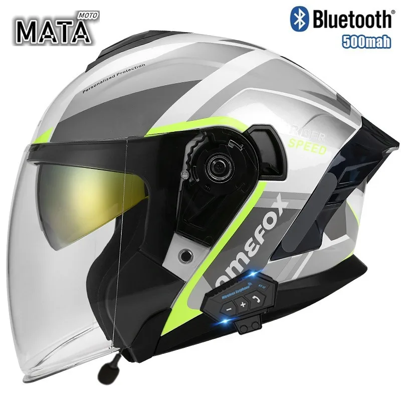 Hot DOT Motorcycle Dual Visor Flip Up Modular Full Face Helmet Anti-fog Street Bike Racing Helmet for Women, Men, 2 Colors