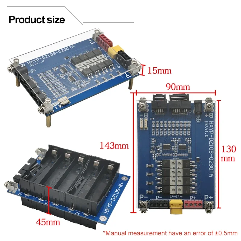 12V 16V 24V 36V 42V 32V 29V 3S 4S 6S 7S 8S 10S Power Wall 18650 akumulator BMS litowo-18650 uchwyt/pudełko