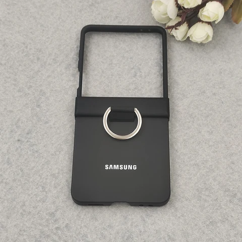 Чехол с кольцевой ручкой для Samsung Z Flip 7 6 5 4 3, матовый жесткий противоударный чехол для телефона с пряжкой для Galaxy Z Flip7 ZFlip6