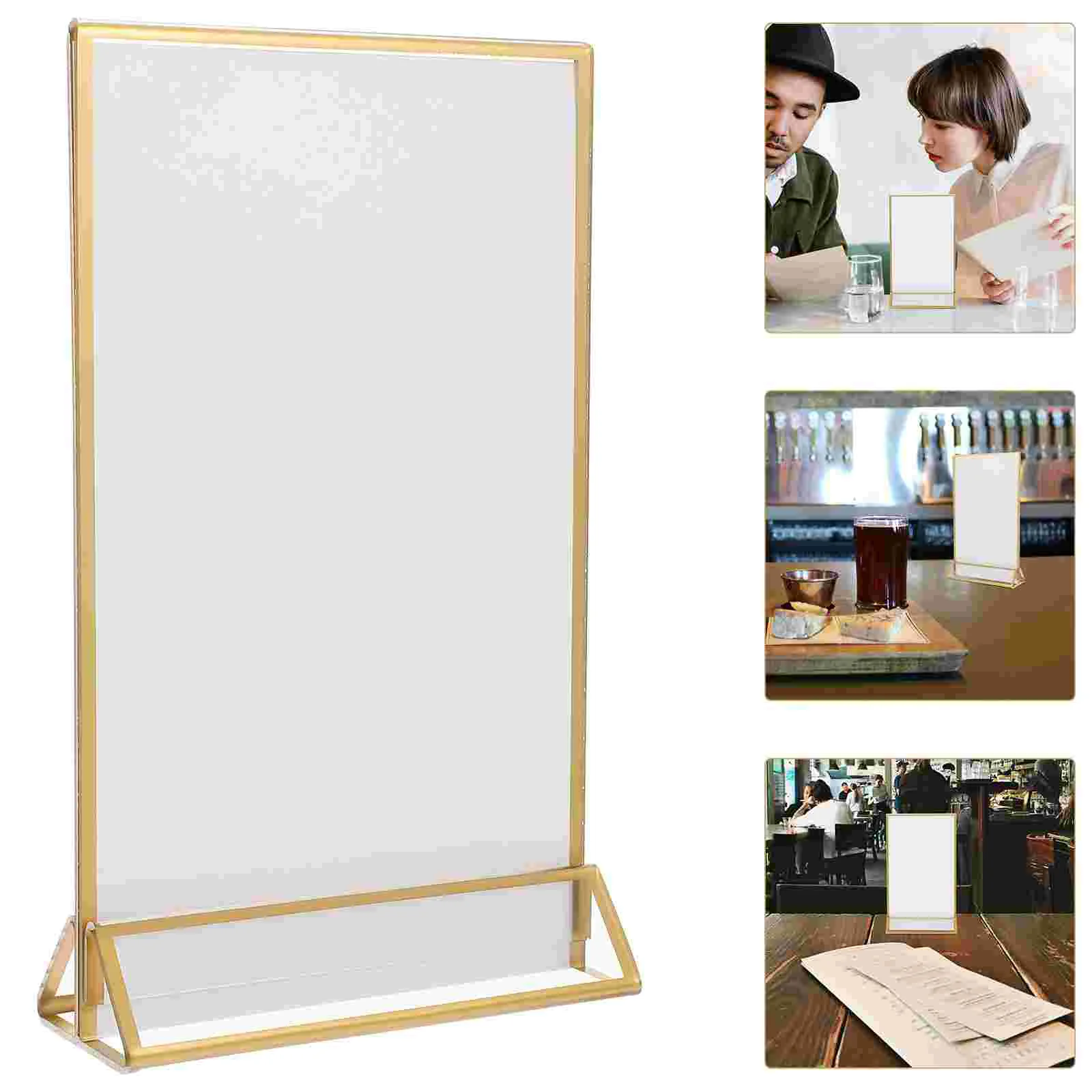 Store Sign Holders Table Number Frames Price Tag Display Stand Displays Signage Acrylic