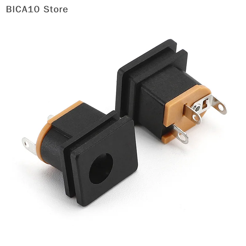 مجموعة موصلات إمداد الطاقة DC مكونة من 10 قطع، مقبس أنثى DC-015 5.5*2.1 مم مقاس 5.5X2.5 مم، لتركيب اللوحة المربعة