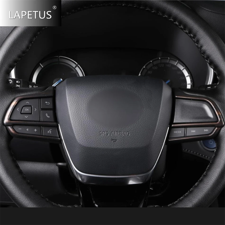 

Steering Wheel Frame Decoration Cover Trim For Toyota Highlander / Kluger 2020 - 2025 Matte / Carbon Fiber Accessories Interior