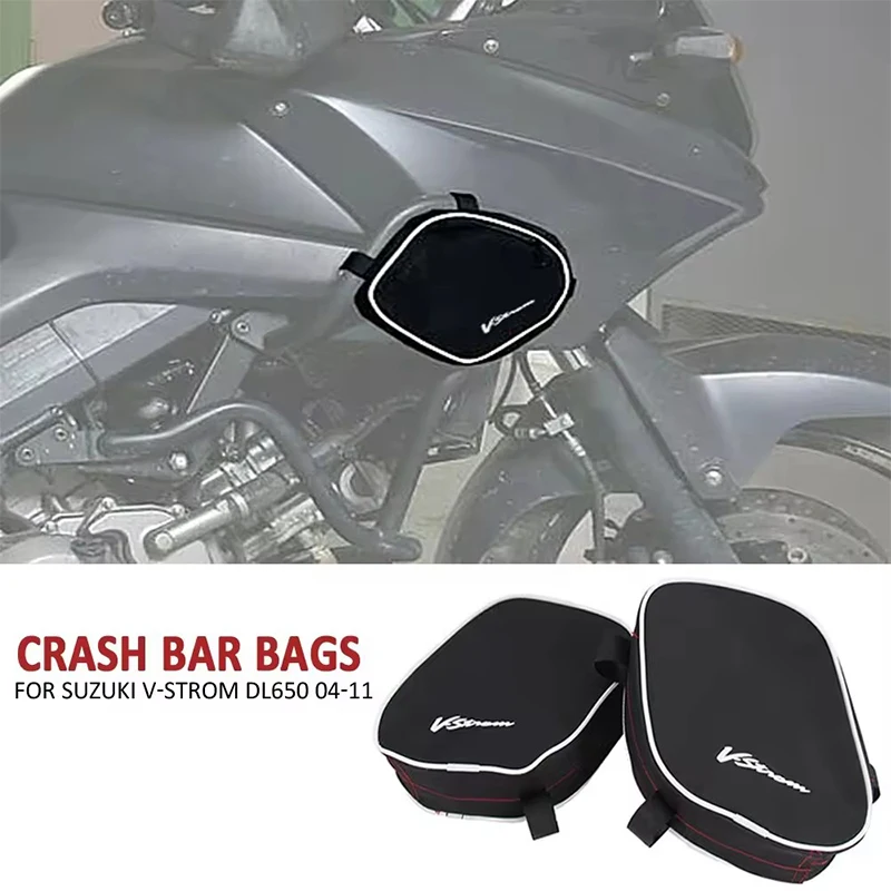 

For Suzuki V-Strom DL650 DL1000 DL 650 DL 1000 Crash Bar bag Motorcycle Tool Placement Bag Frame Triple-cornered Package Toolbox