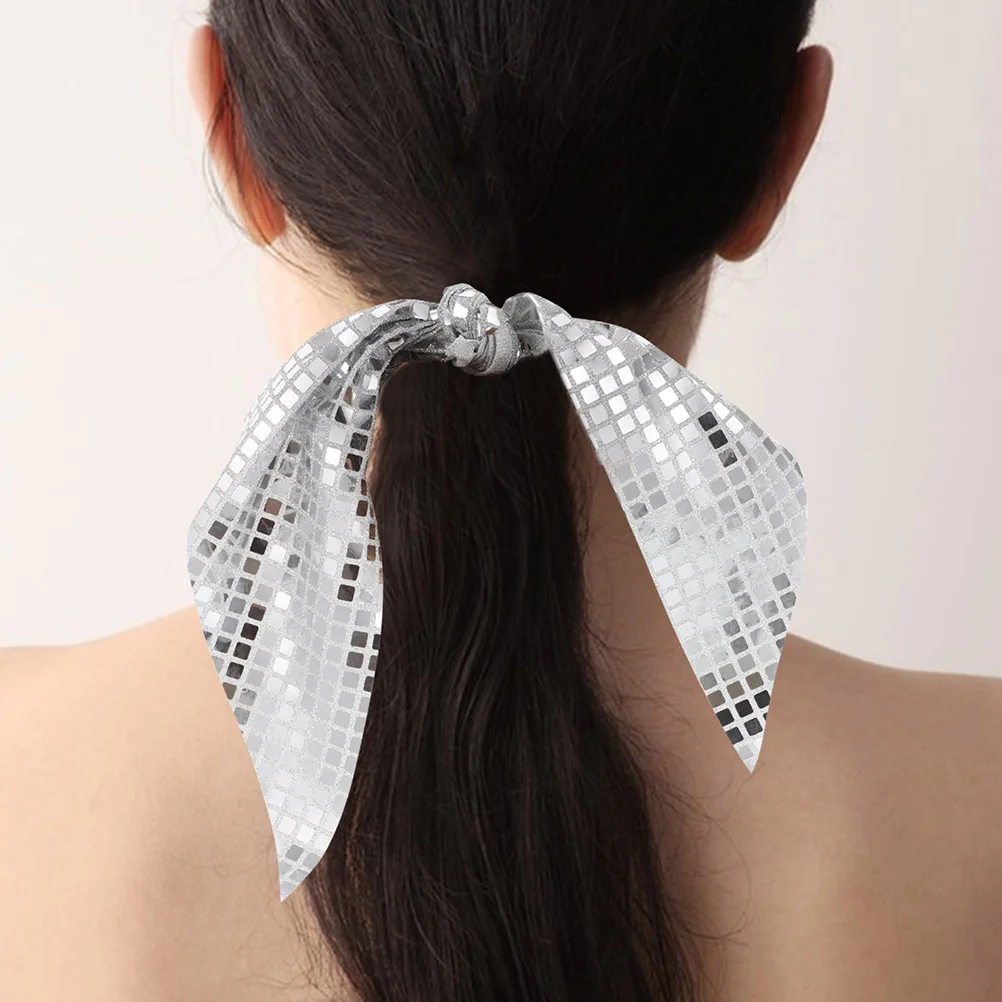 

Sequined Large Intestine Hair Tie Accessories for Disco Scrunchies Ring Cloth Bridesmaid