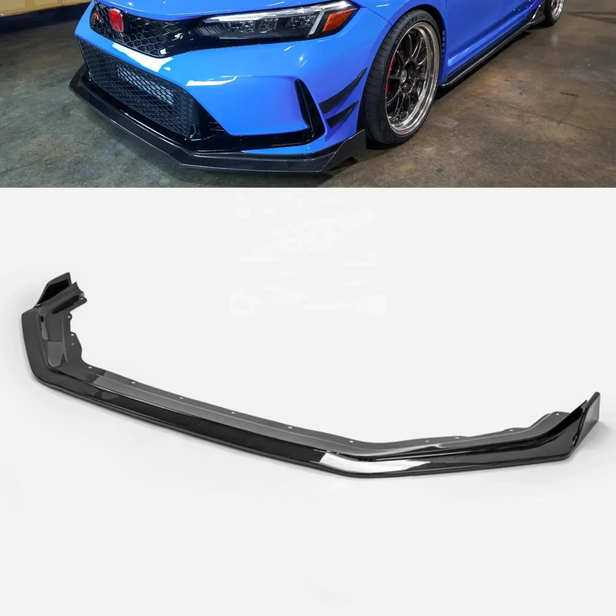 

For Honda Civic FL5 Type R Front Lip EPA Style Fl5 Carbon Front Bumper Lip spoiler Carbon lip kit For 11th Civic Type R