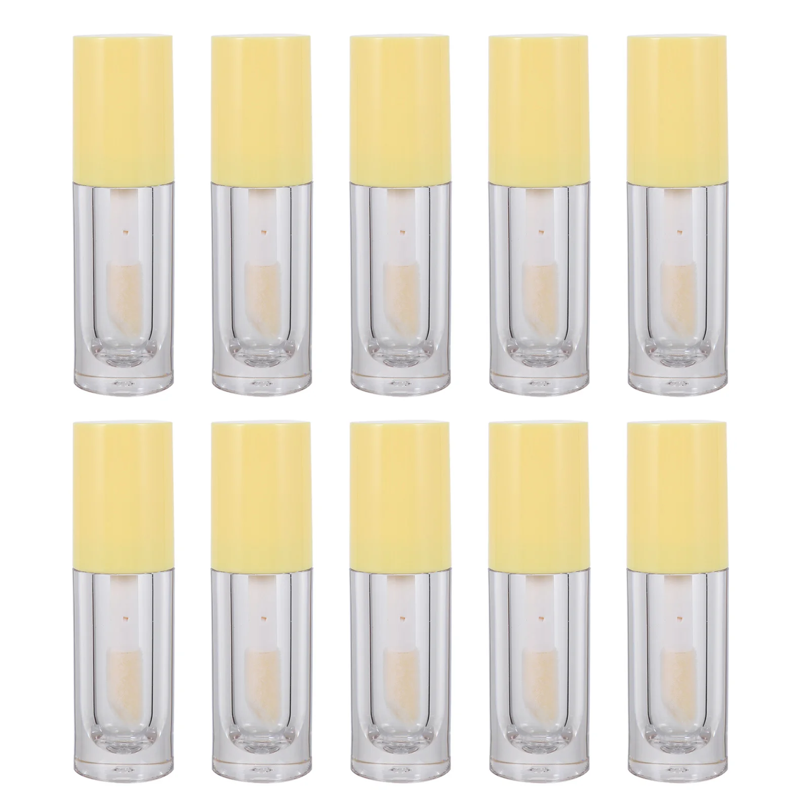 

10pcs Gloss Tubes 6ml Empty Bottles Brush Portable Leak Proof Liquid Lip Gloss Bottles Blush Containers