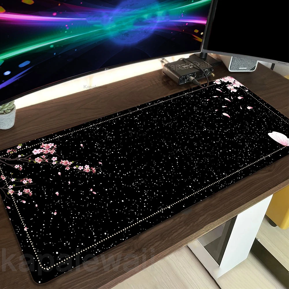 

Cherry Blossm Mouse Pad Game Sakura Mousepad Gamer Mouse Mat Computer Accessories Keyboard Pads Gaming Rubber Table Carpet