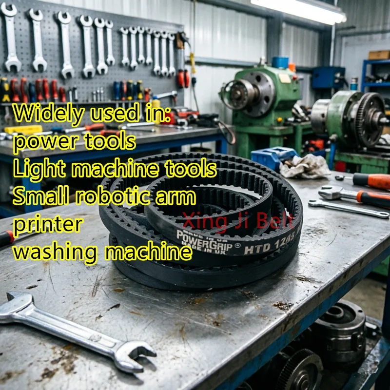 PowerGrip HTD Toothed Timing Belt 1191-3M 1227-3M 1245-3M 1260-3M 1263-3M for 3D Printer Sander Motor Generator Machine Tools