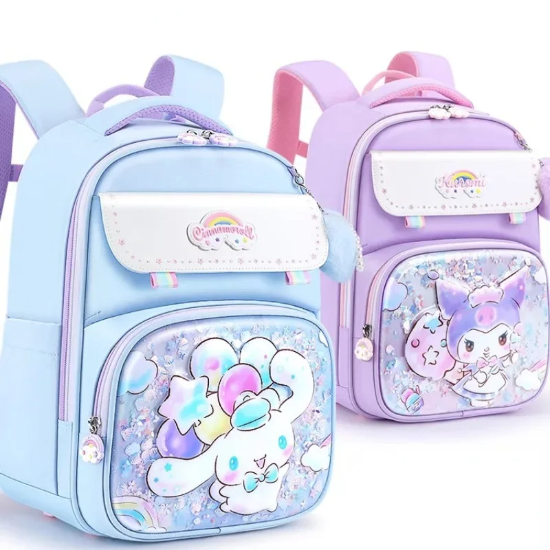 Sanrio Cinnamoroll Bags Y2K Girl Cartoon Schoolbag Women Cute Trend Backpack Tablet Bag Shoulder Bag Elementary School Studebt