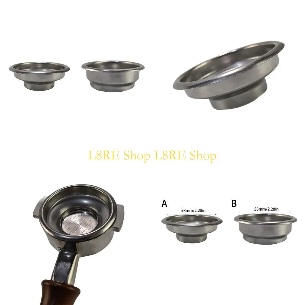 L8RE Удобный 58 -мм кофейный фильтр металлический кофейный порошок, чаша из нержавеющей стали, материал