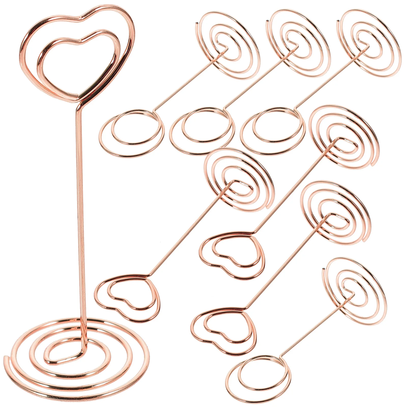 8 قطعة حاملي بطاقات الجدول حامل صور كليب حامل لحفل زفاف ديكور حامل صور صغير حامل مذكرة كليب الجدول #4