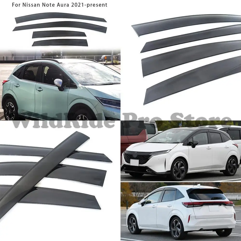 

1 set Window Visor for Nissan Note Aura 2021 Rain Guard Molded Door Window Deflector
