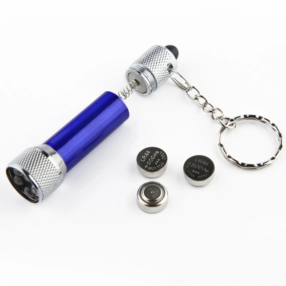 

10 pcs Mini Flashlight Keychain Durable LED Torch Lighted Keyring Aluminium Alloy Portable Lighting Christmas Gift