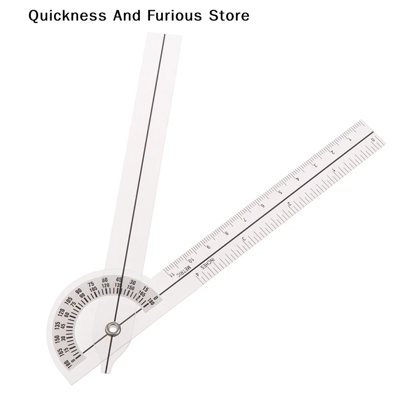 【T】1Pcs Cheap PVC  Finger Goniometer Plastic Protractor Multi-Ruler 180 Degree Angle Ruler Finger Ruler Measurement