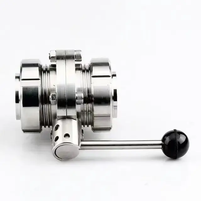 

SANTAHI 304/316LStainless Steel External Thread T-type Combined Pipe Butterfly Valve