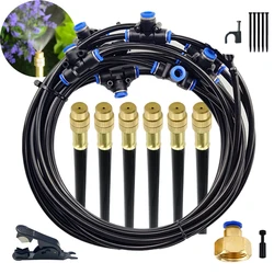 6-18M Universal Automatic Irrigation Sprinkler Kit, Rotating Copper Nozzle, Garden, Balcony, Atomization, Watering Kits