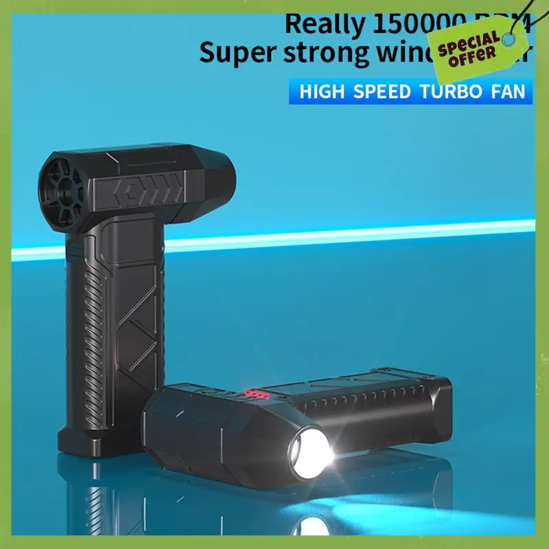 Leading-Turbo Jet Fan With 110000RPM Brushless Motor, Electric Handheld Air Blower, Rechargeable Violent Air Dryer