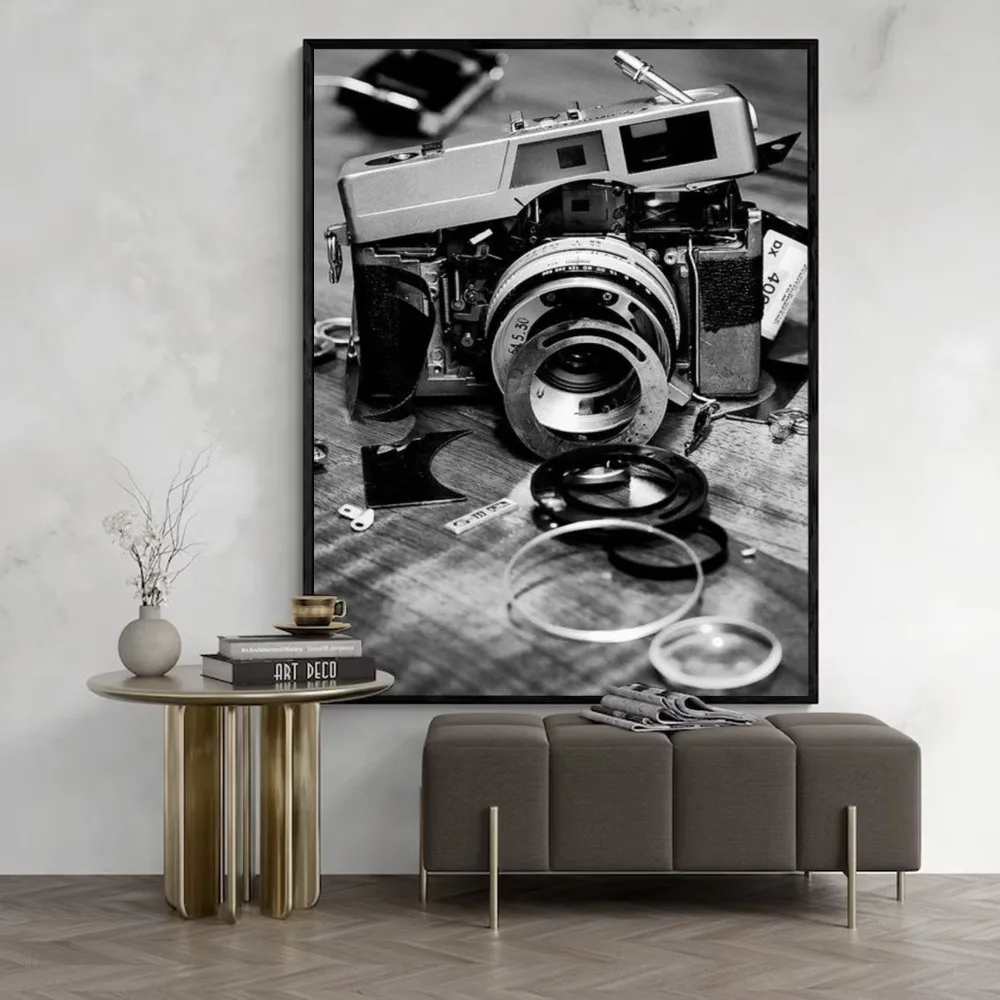 Black And White Vintage Photo Poster Sticky Posters Retro Kraft Paper Sticker DIY Room Bar Cafe Aesthetic Art Wall Painting