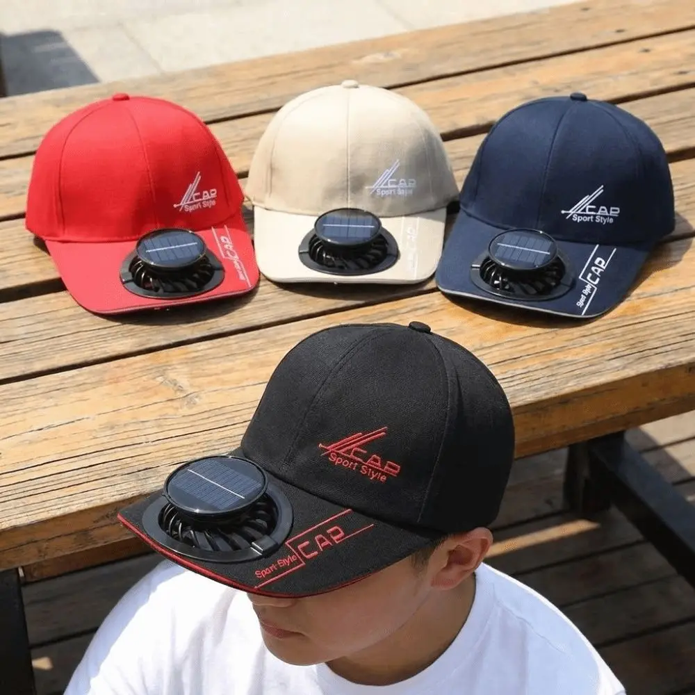 Casquette Respirante avec Ventilateur Intégré Chargement Solaire
