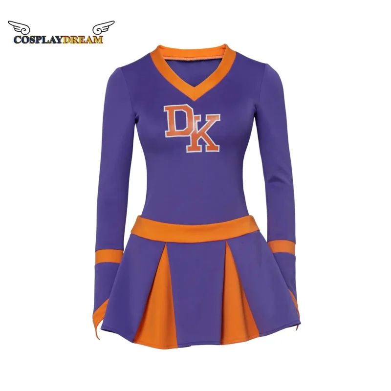 Megan Fox Jennifer’s Body Cheerleader Costume Jennifer Check Purple Cheerleading Uniform High School Girls Cheerleading Suit