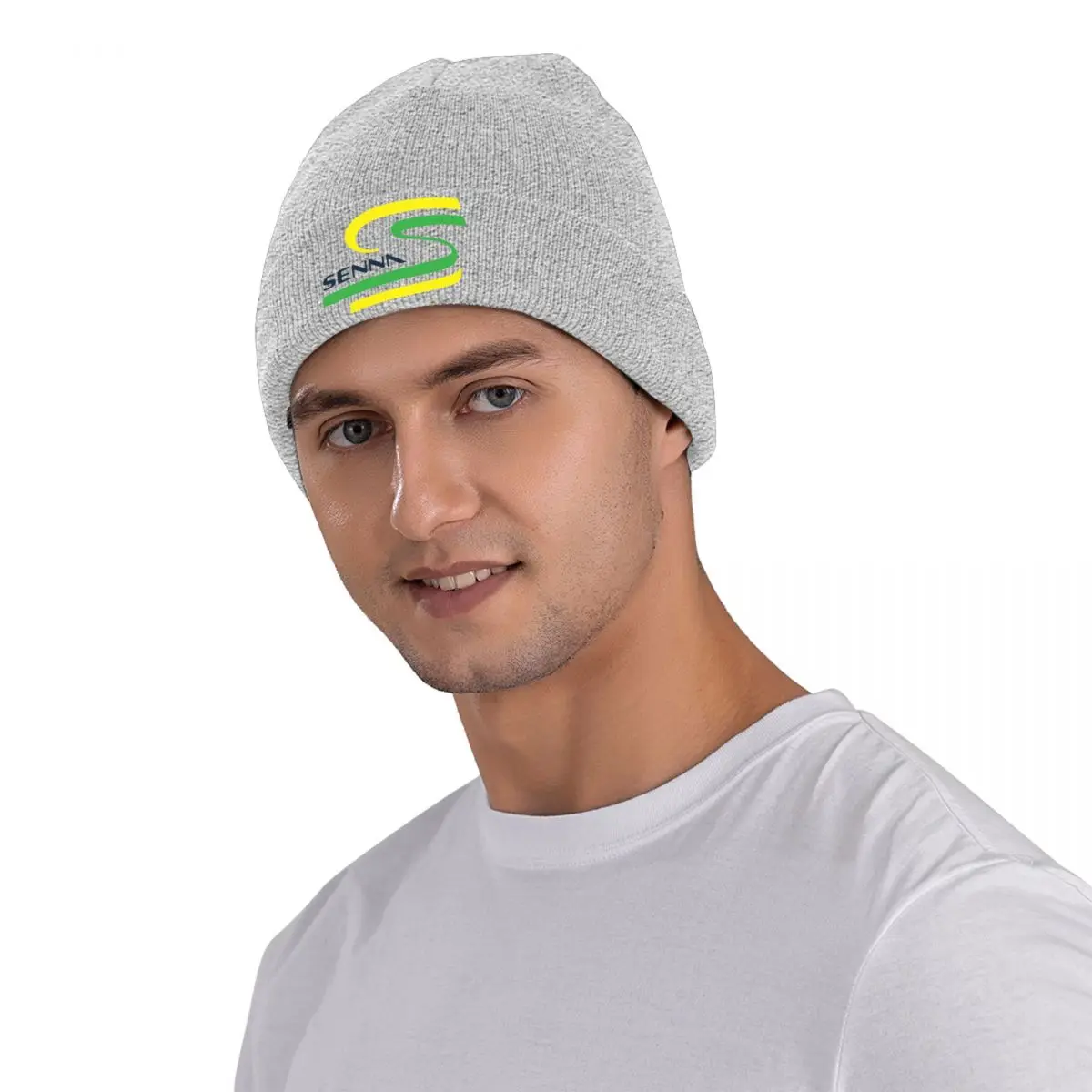 Ayrton Senna-A lenda do gorro de corrida masculino e feminino, boné de malha acrílica quente para outono e inverno