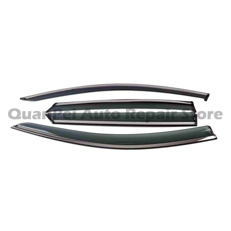 For 2011 KIA K2 Hatchback, Door Rain Visors, Wind Noise Reduction, Dustproof Anti-aging Auto Styling Parts