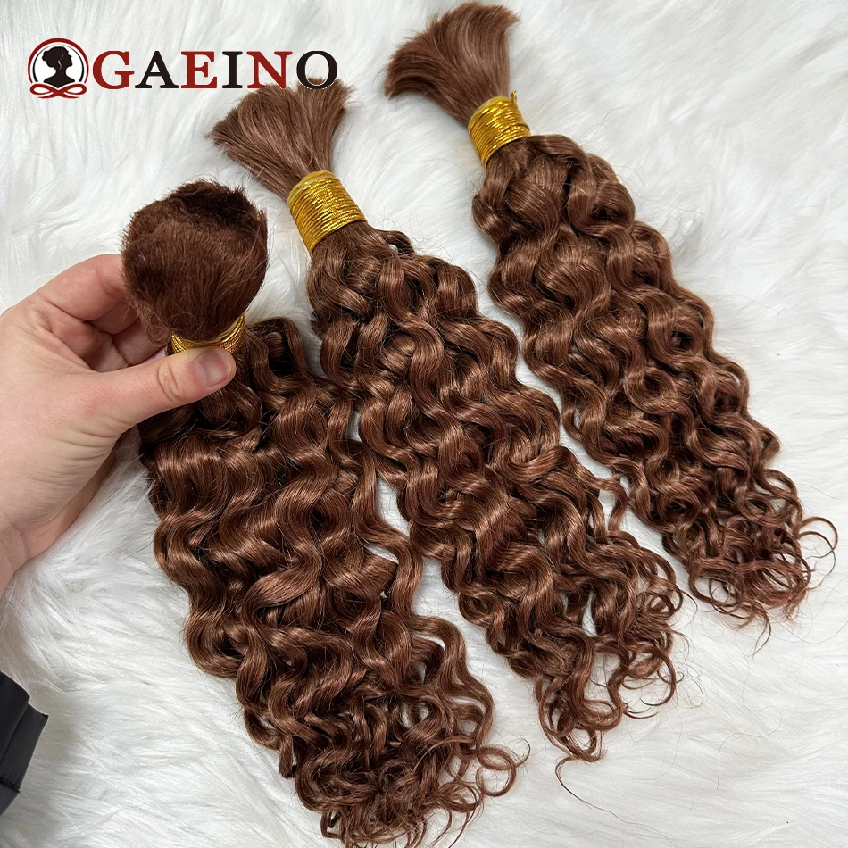 Capelli umani sfusi senza trama Remy Bulk capelli umani onda d'acqua capelli umani per intrecciare 100% non trasformati senza trama salone di capelli umani Qualit