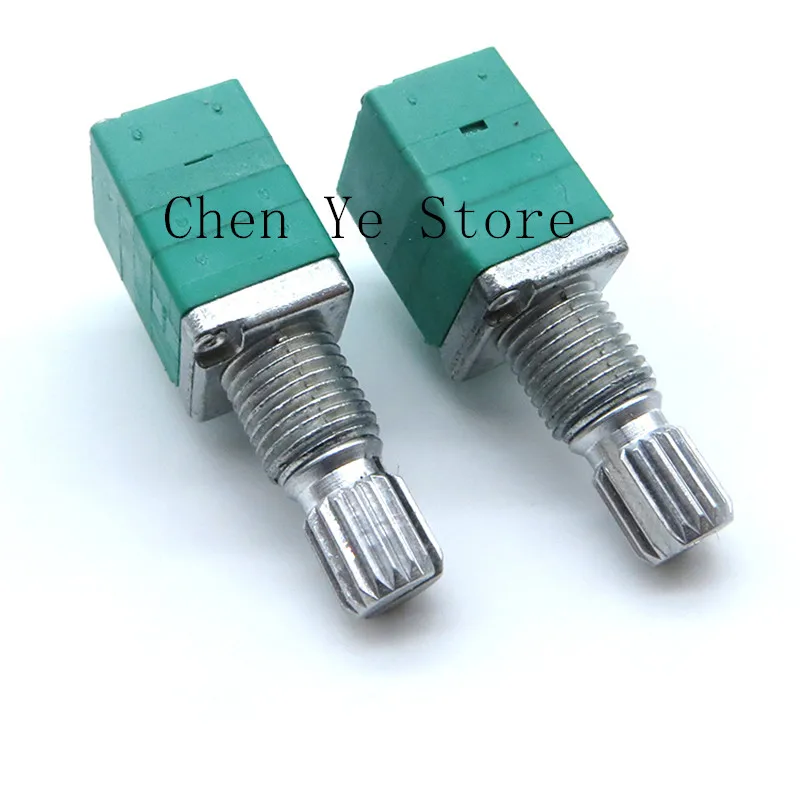 10PCS S3W R09 volume potentiometer B50K high precision 10% double sealed stereo sound switch B50K shaft sleeve length 7MM