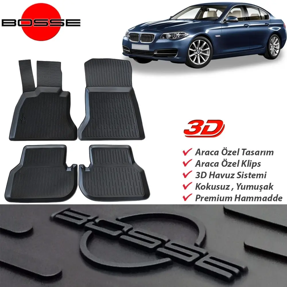 For BMW 5 Series F10 Mat 3D Pool 2010 2016 From BOSSE