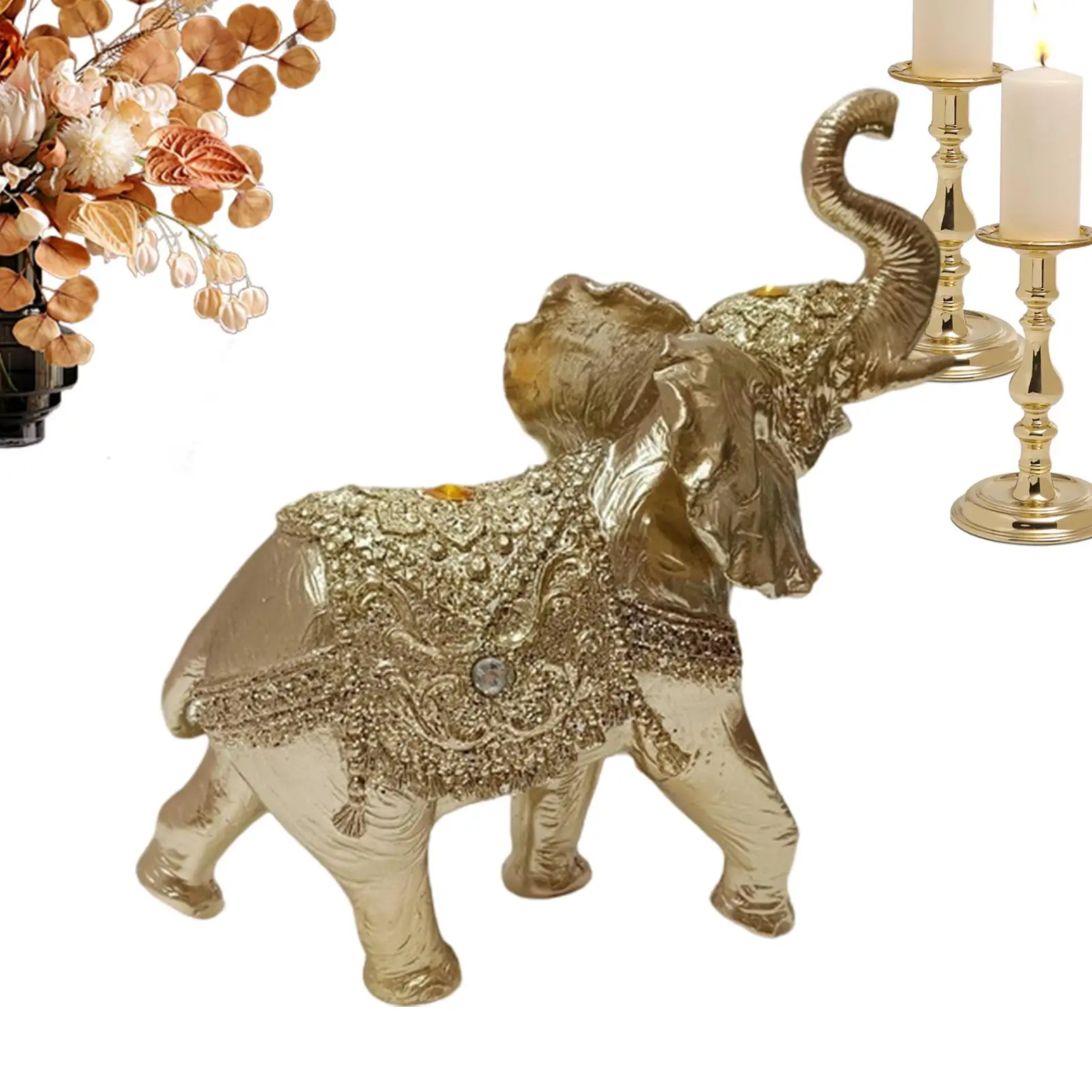 象の置物-モダンな樹脂製デスクデコレーション-かわいい象の置物-コレクション用置物-デスクデコレーション用-室内リビングルーム-バスルーム用
