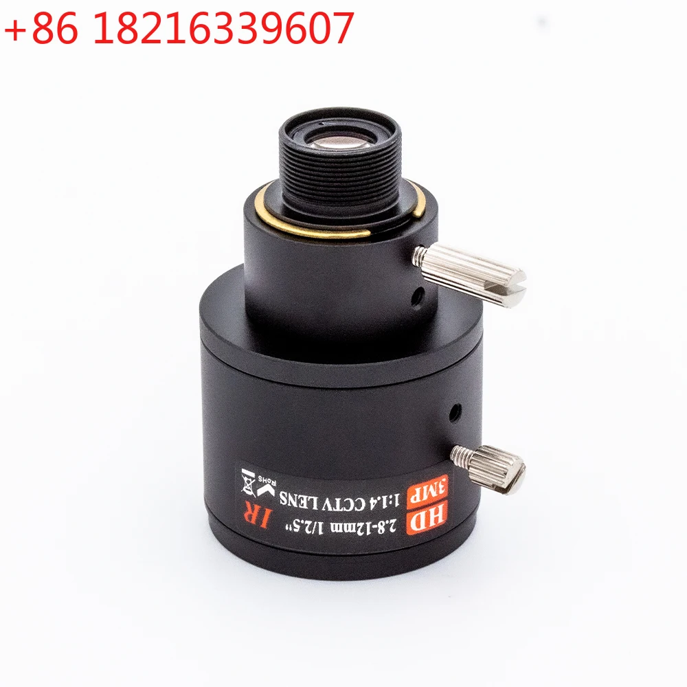TAO WGWK-328-12A CCTV Camera Lens 2.8-12mm 3/5MP M12-Mount Manual Zoom Focal For Industrial Digital Microscope High Quality Came