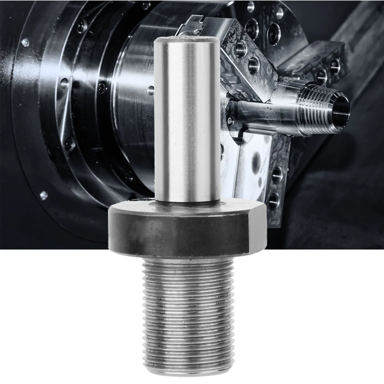 Hand Tight Chuck Connecting Rod 10mm Bore M14x1 High Precision Wear Resistant Adapter Shaft Sturdy Replacement Accessory