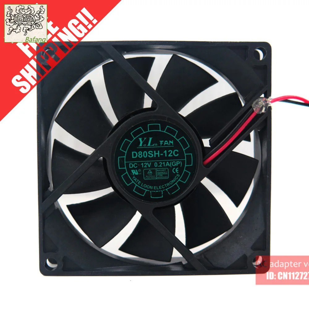 

Jinlingge ForD80SH-12 YATE LOON 8020 12 В 8 см охлаждающий вентилятор