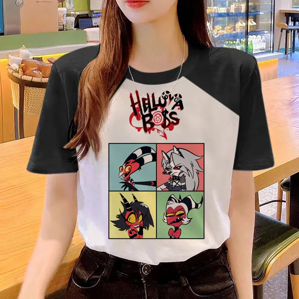 Helluva Boss t shirt women designer streetwear harajuku t-shirts female anime designer clothes