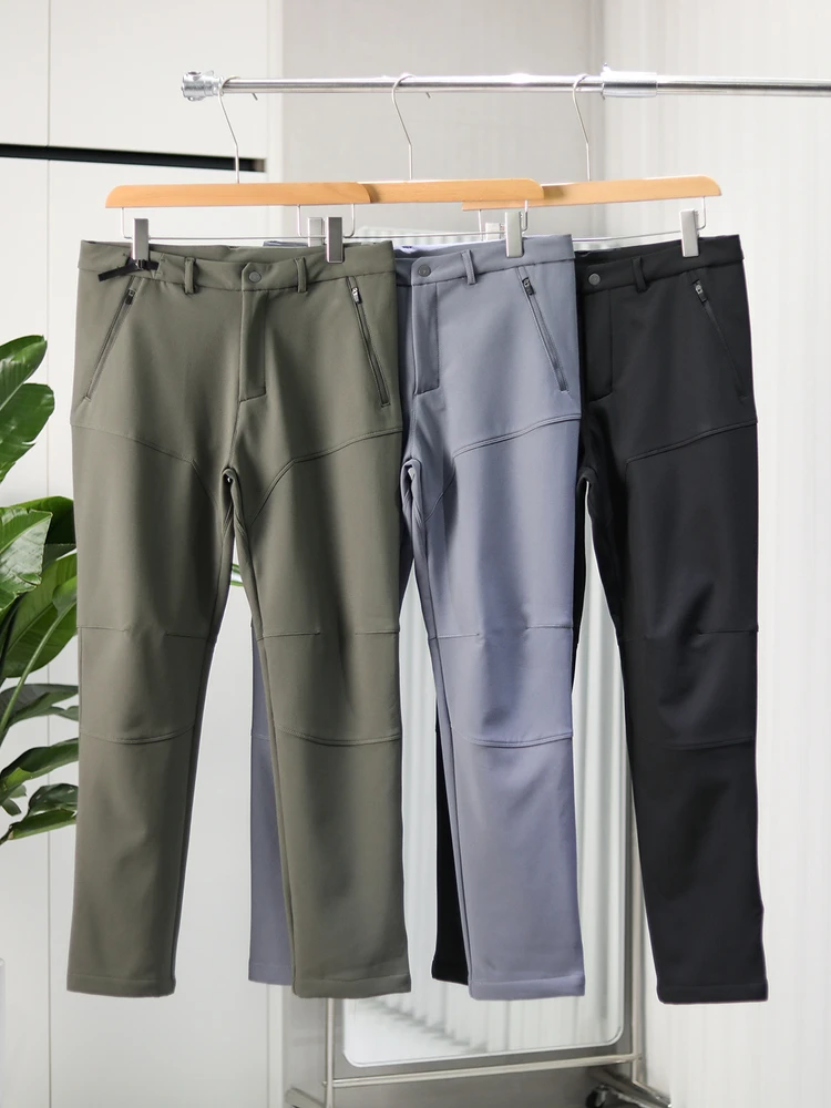 

Мужские утепленные флисовые брюки Softell для активного отдыха, ветрозащитные, водоотталкивающие, с 3D-кроем, эластичные, прямые штанины