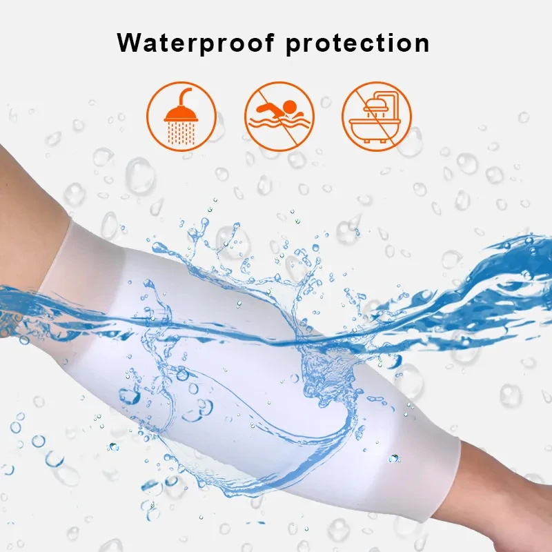 

Bathing Cover Silicone Arm Waterproof Bandage Protector Special Protective Upper Arm Sleeve For Arm Wound Shower Bath tool