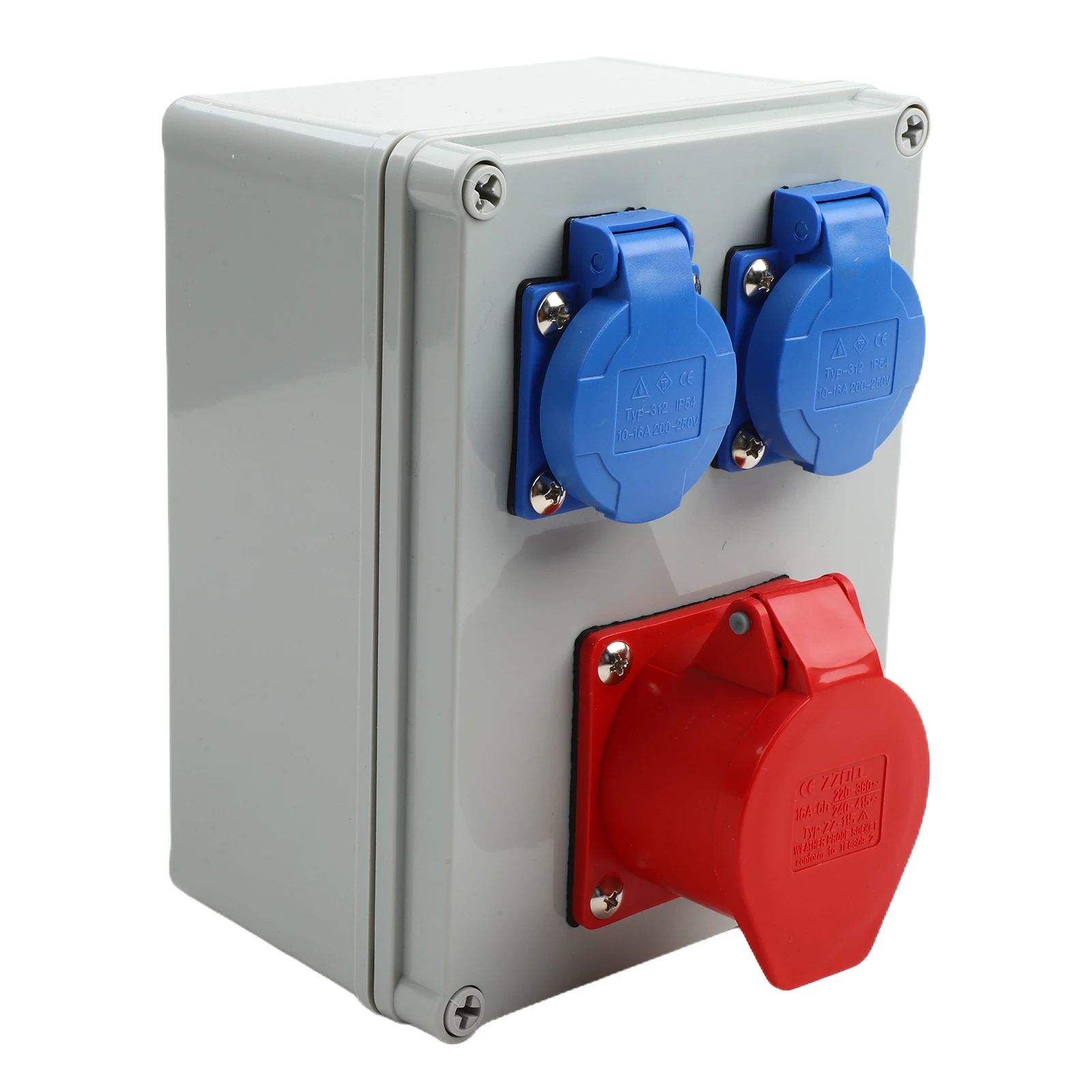 Construction Power Box Wall Distributor Socket For Construction 220-250V 16A Sockets Corrosion-resistant For Construction Sites