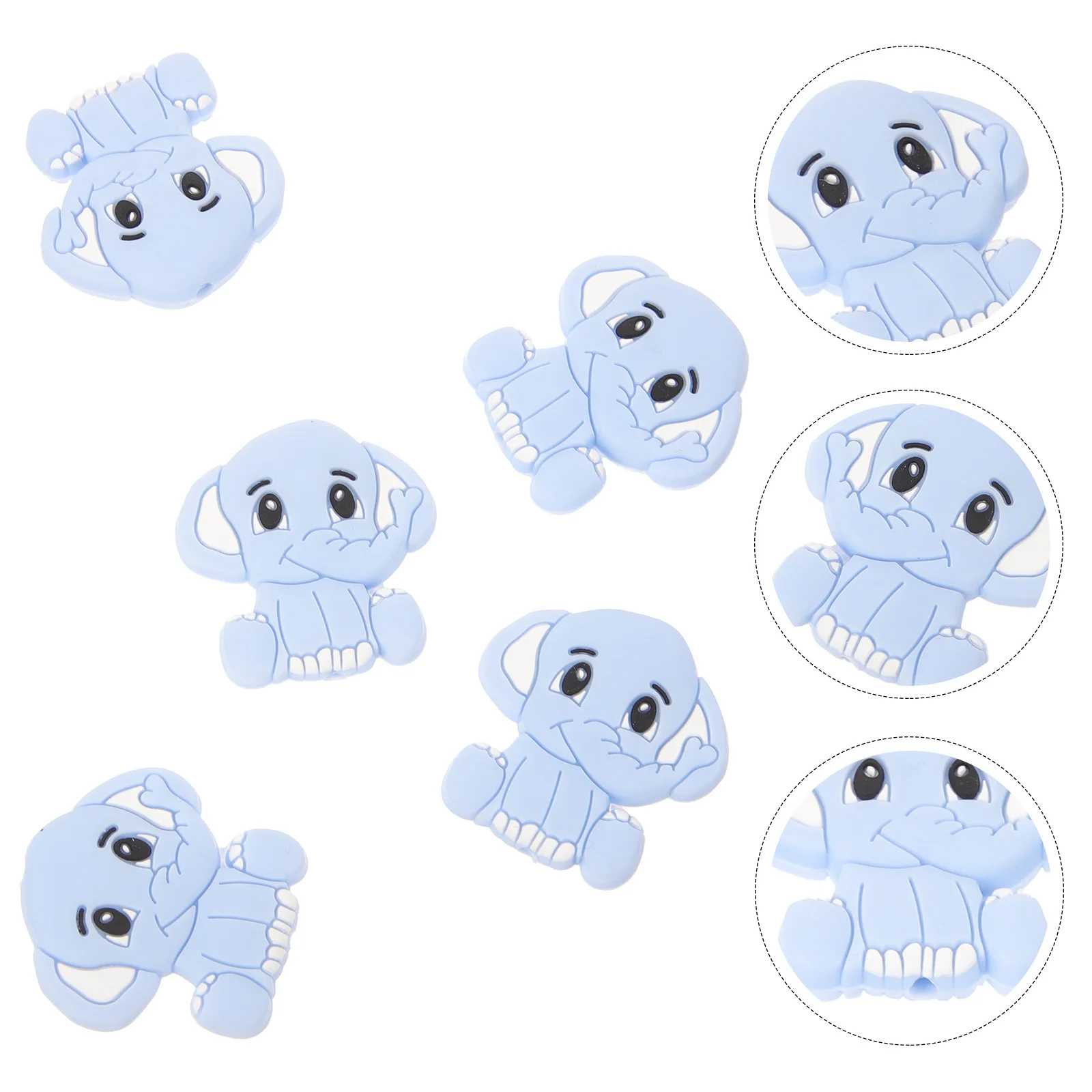 

5Pcs Silicone Needle Tip Protectors Knitting Stoppers Skid-Proof Lightweight Caps for Knitting Crocheting Sewing Craft DIY