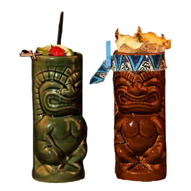 

320ml Maori Totem Home Decoration Tiki Mug Ceramic Cup Hot Sale Beer Cup Coffee Mug Tiki Cup Ceramic Crafts