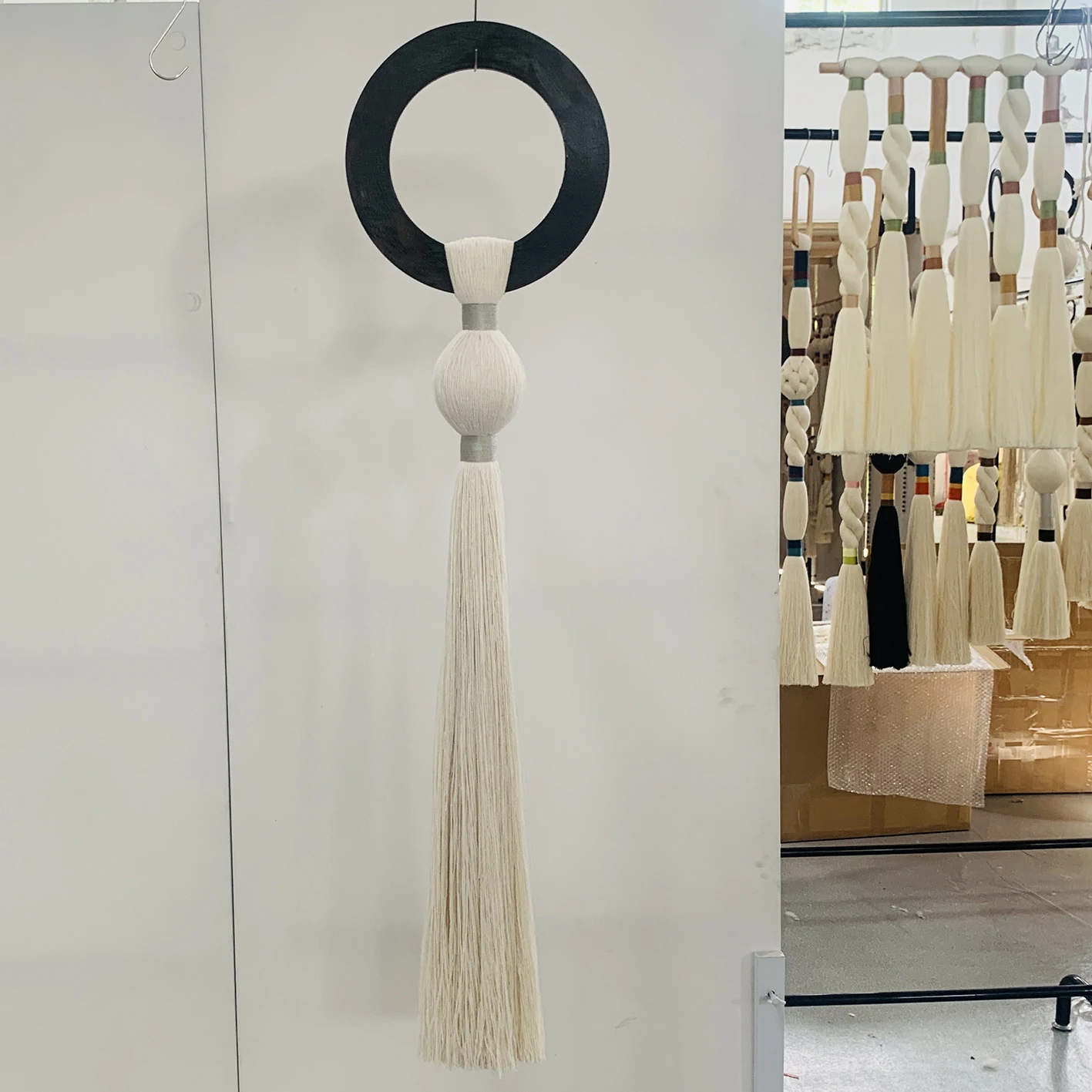 #¥Cotton Weaving Cord Art Deco Macrame Wall Hanging for Room Decor Christmas Wedding Birthday Ornaments