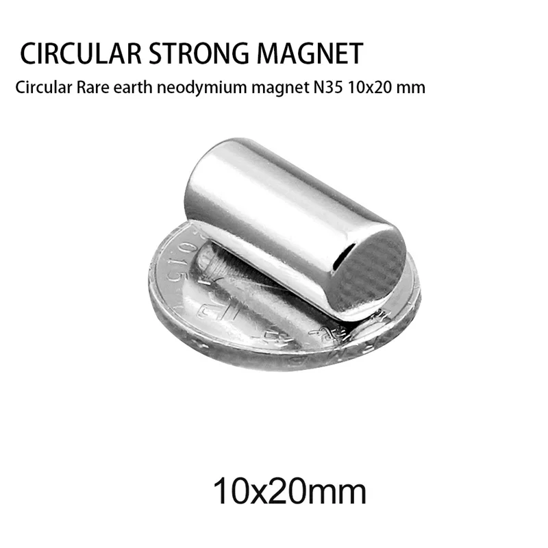 2~50PCS 10x20mm disc magnet 10mm x 20mm N35 NdFeB Round Super Powerful Strong Permanent Magnetic imanes Disc 10*20mm