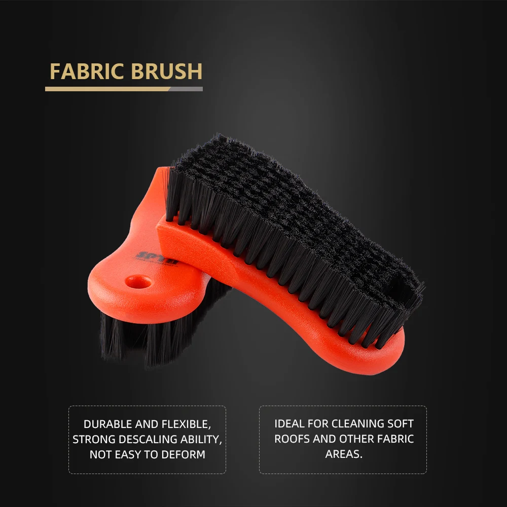 (Single Sale) SPTA Car Cleaning Brush Fabric Brush Nylons Handle Auto Upholstery Cleaning Brush