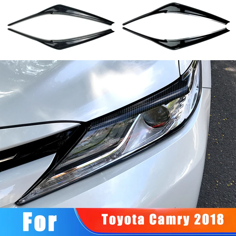 

Для Toyota Camry 2018, передняя фара автомобиля, внешняя наклейка для бровей, украшение, модификация, аксессуары