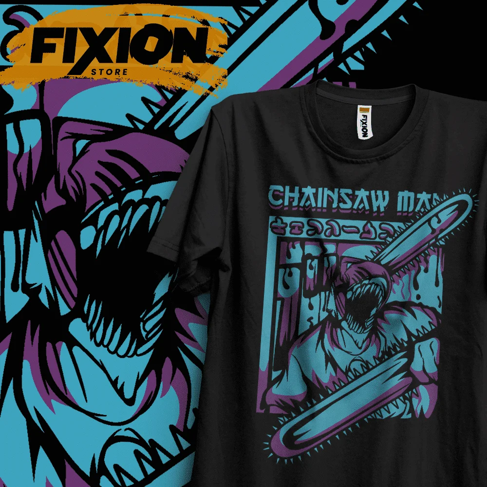 Chainsawman – Chainsaw EB Anime T Shirt Manga Gift For Anime Lover All Size Cotton